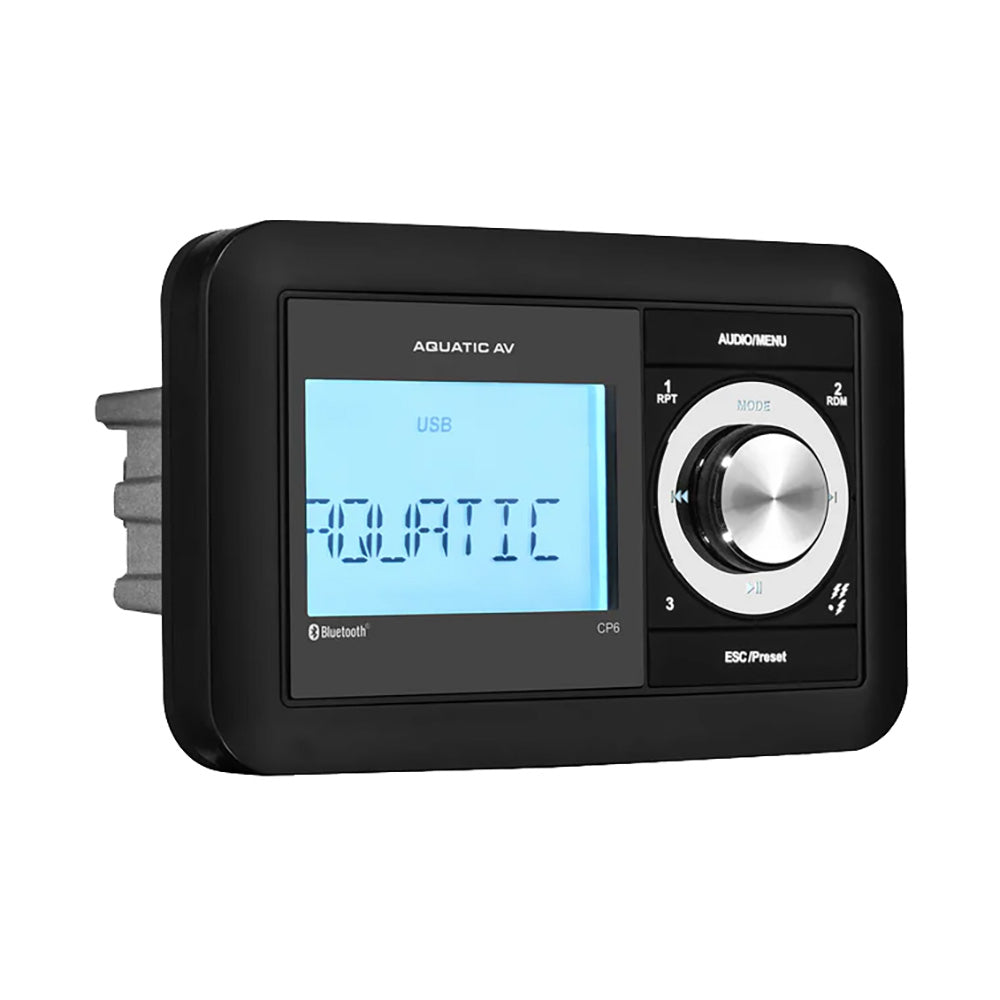 Aquatic AV CP6 compact stereo with blue backlit monochrome display, model CP611