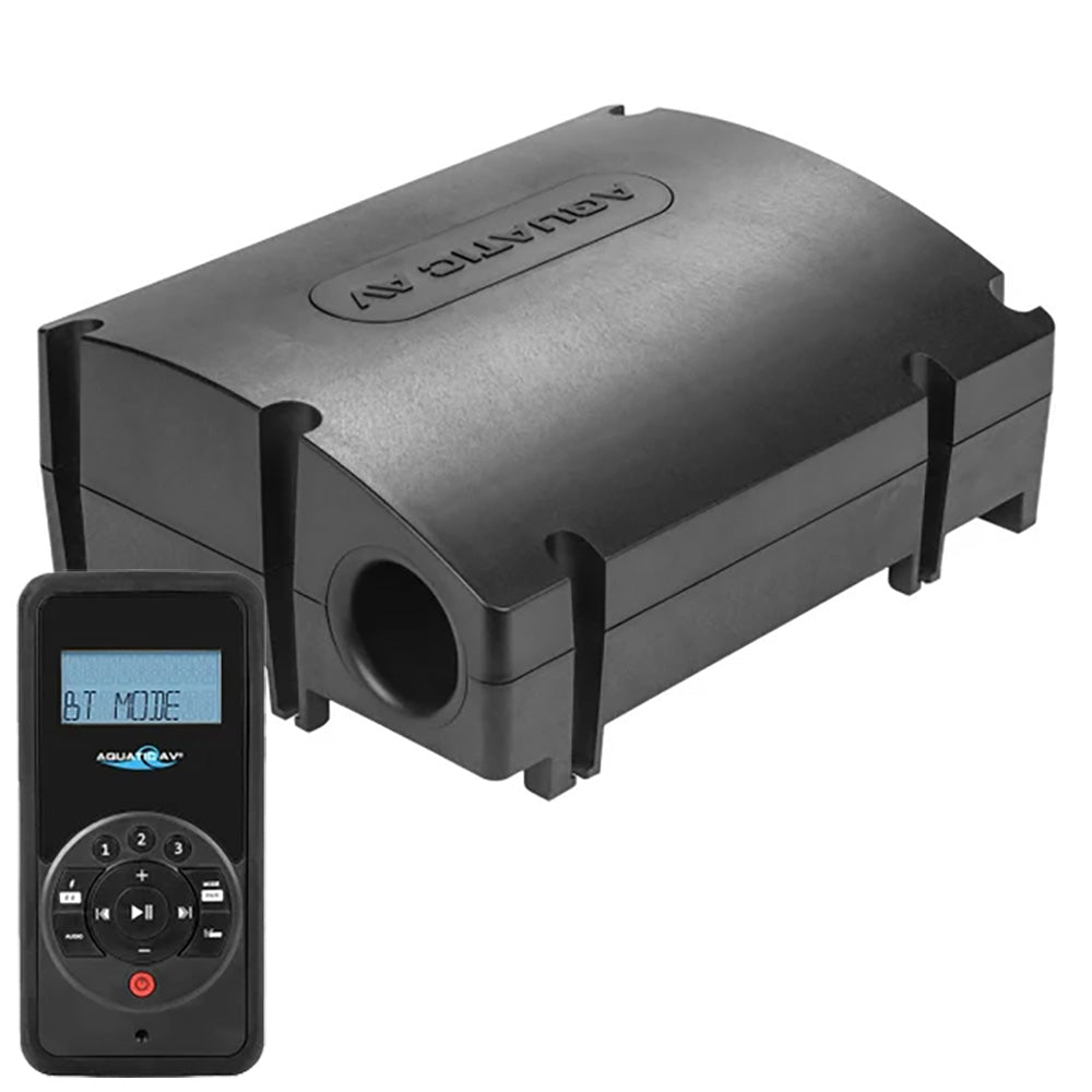 Aquatic AV SWA6+ four channel amplified Bluetooth stereo and 8 inch subwoofer combination enclosure