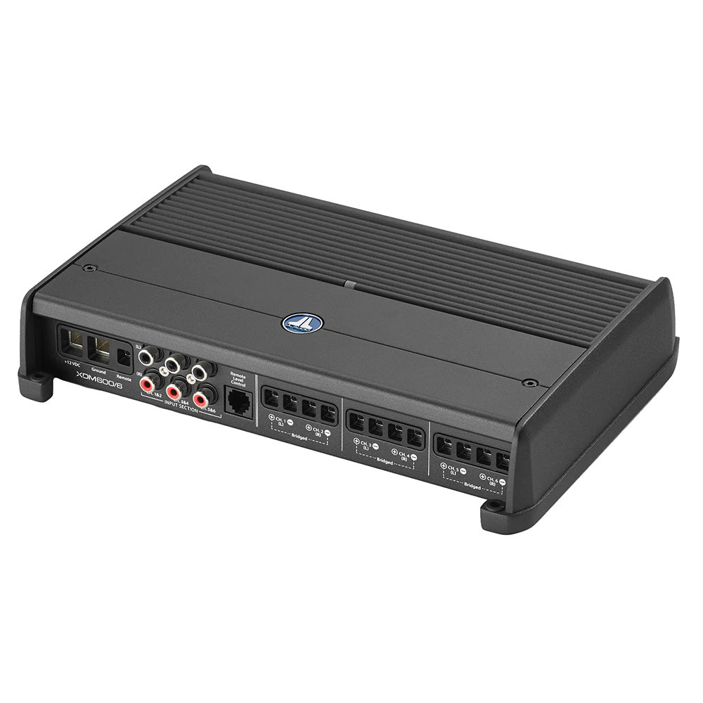 JL Audio XDM600/6 six channel Class D amplifier with compact powder coated aluminum chassis