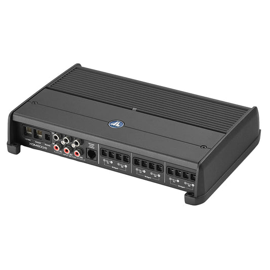 JL Audio XDM600/6 six channel Class D amplifier with compact powder coated aluminum chassis