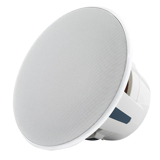 JL Audio M6 10 inch marine subwoofer with white trim ring and white Luxe fine mesh grille