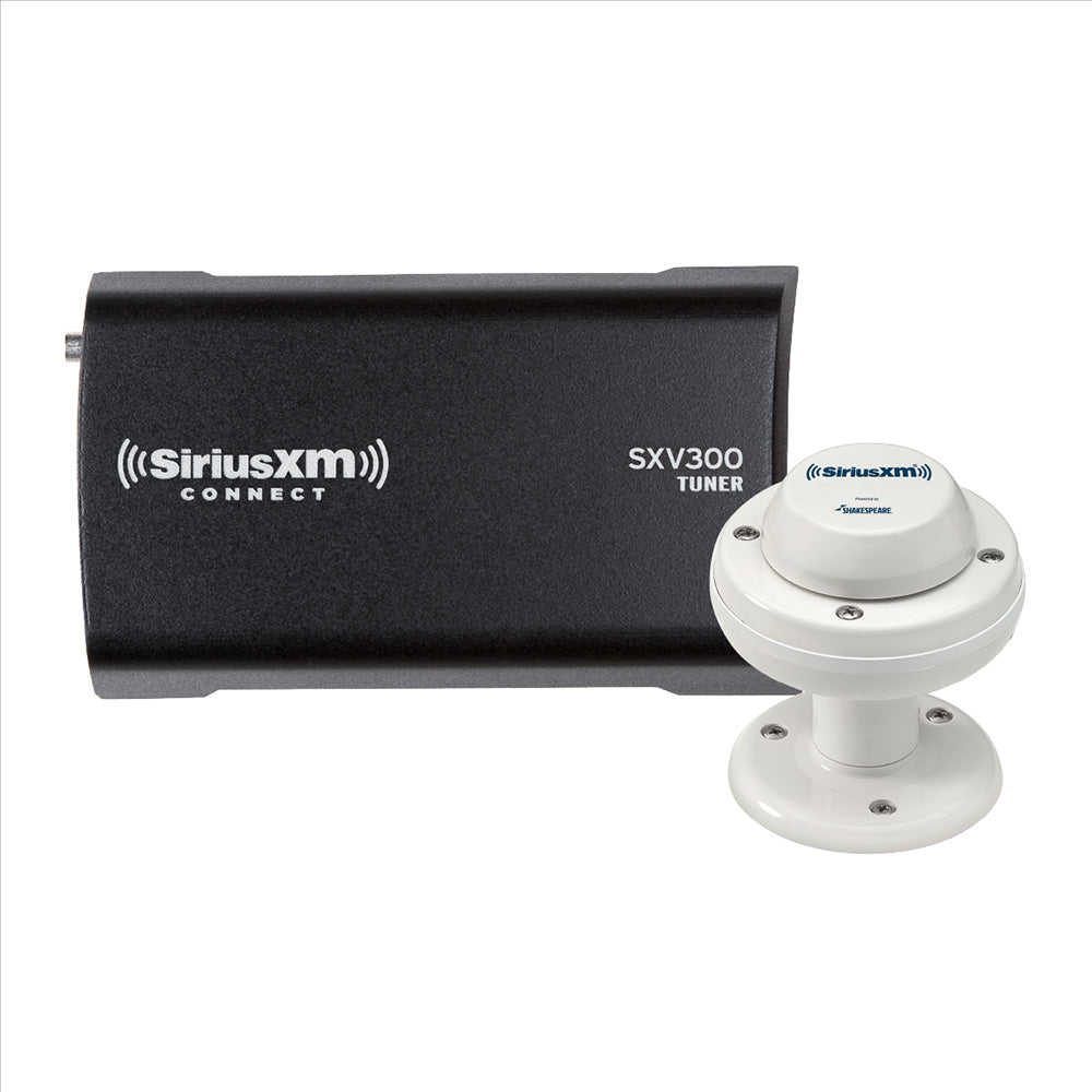 SiriusXM SXV300 Connect Tuner with Marine/RV antenna, antenna cable and mounting accessories