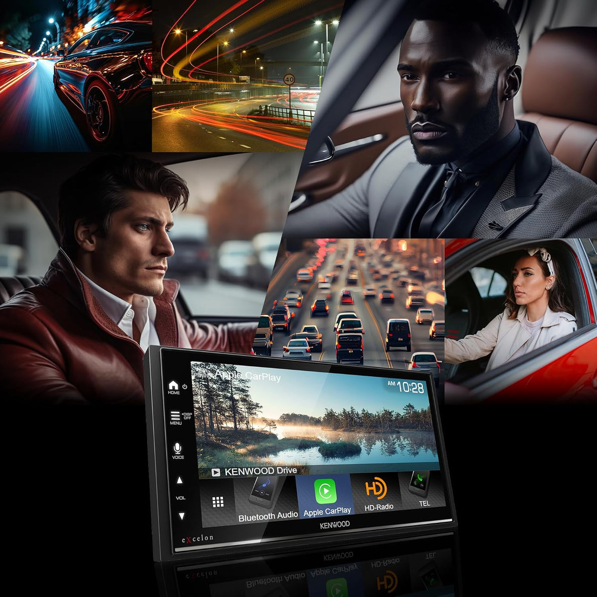 Kenwood DMX709S 6.8" Multimedia Receiver — Refurbished