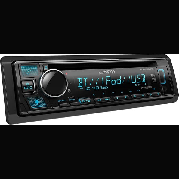 Kenwood KDC-BT382U Single-DIN Bluetooth CD Receiver — Refurbished