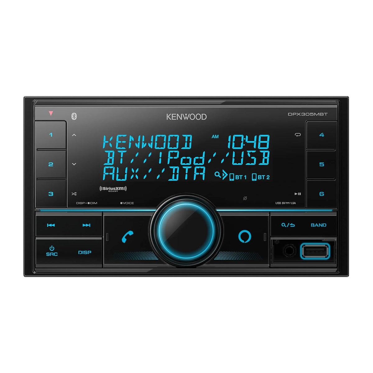 Kenwood KDC-BT782HD Single-DIN Bluetooth HD Radio CD Receiver — Refurbished