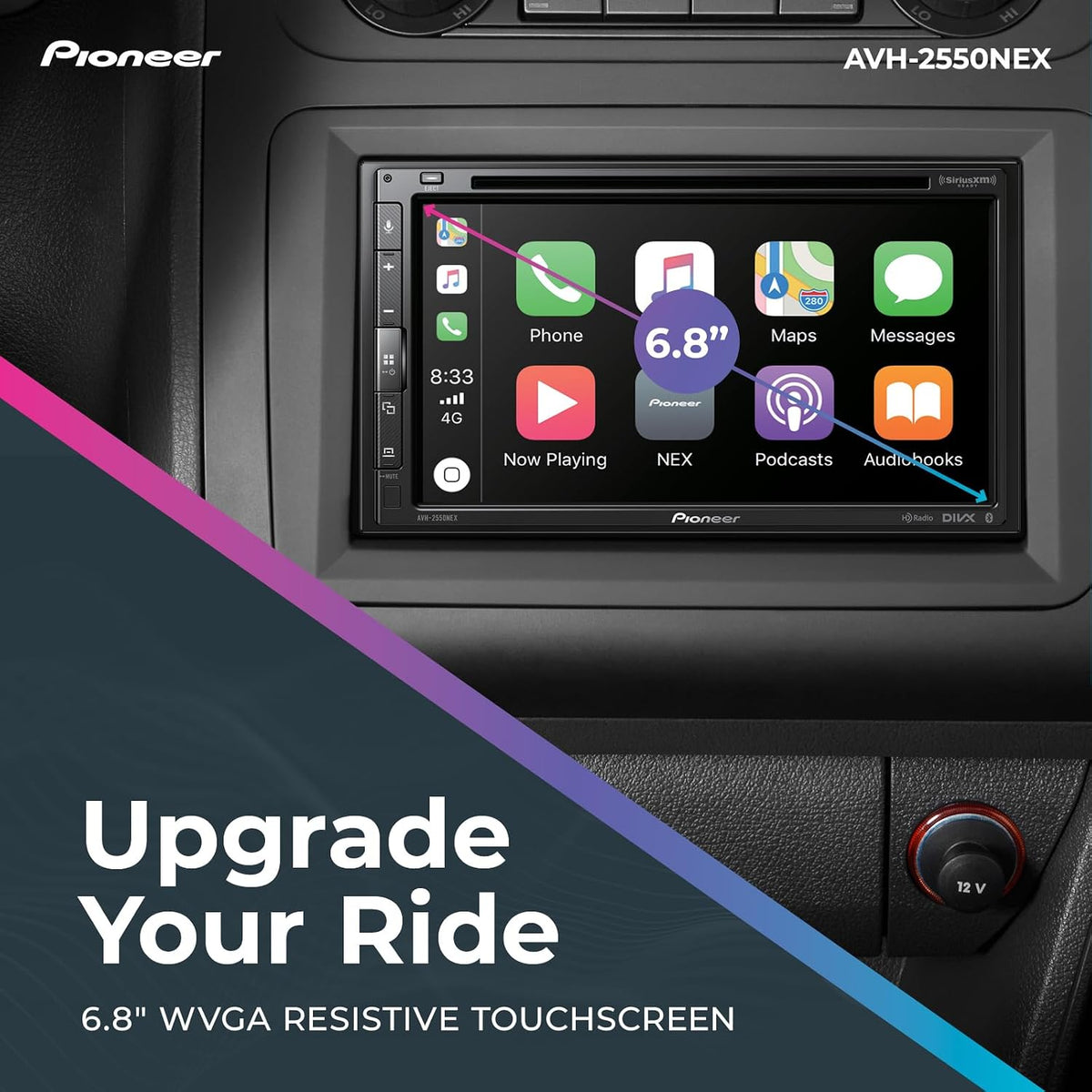 Pioneer AVH-2550NEX 6.8" SiriusXM-Ready DVD Receiver — Refurbished